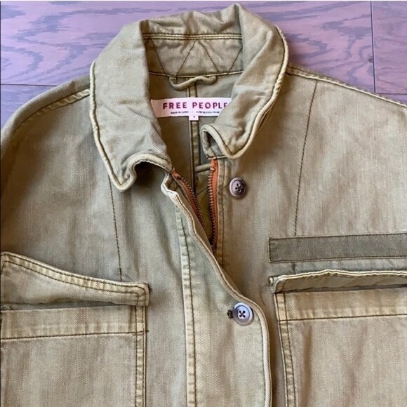 Nwt Free People "Sieze the Day" Military Oversized Jacket - Picture 3 of 5